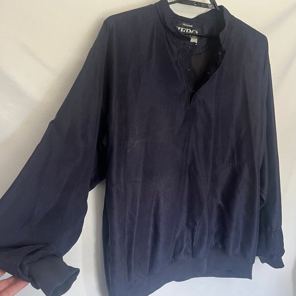 Zero Restriction GolfMicrosuede Mens Jacket Sz 2XL Preppy Quarter Snap  Checked - Picture 4 of 15